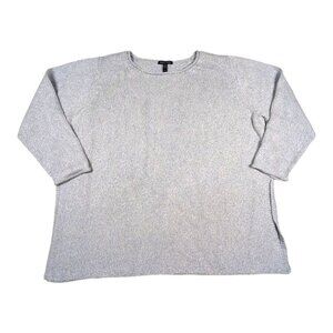 Eileen Fisher Sweater Alpaca Blend Womens Plus Size 2X Crewneck Lightweight Knit